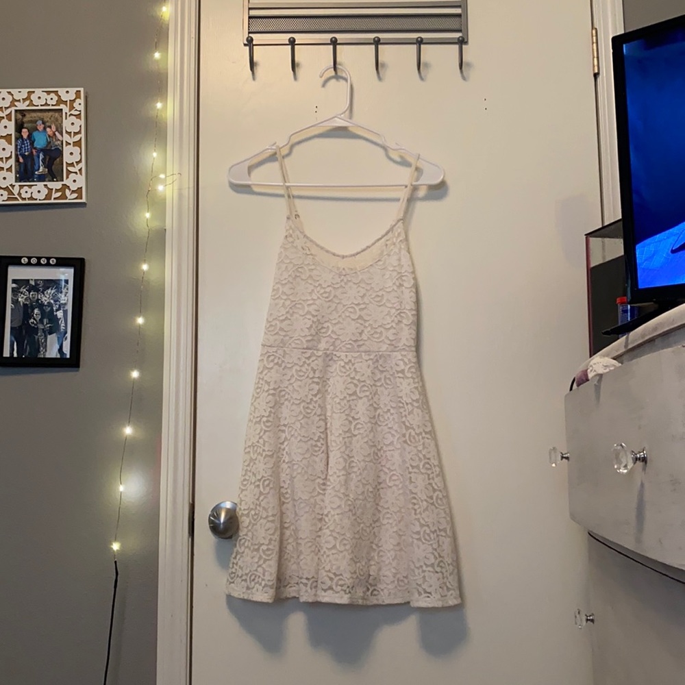 Abercrombie and Fitch white lace dress